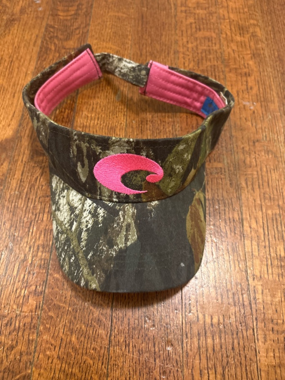 Adults Camouflage Visor with Pink Accent